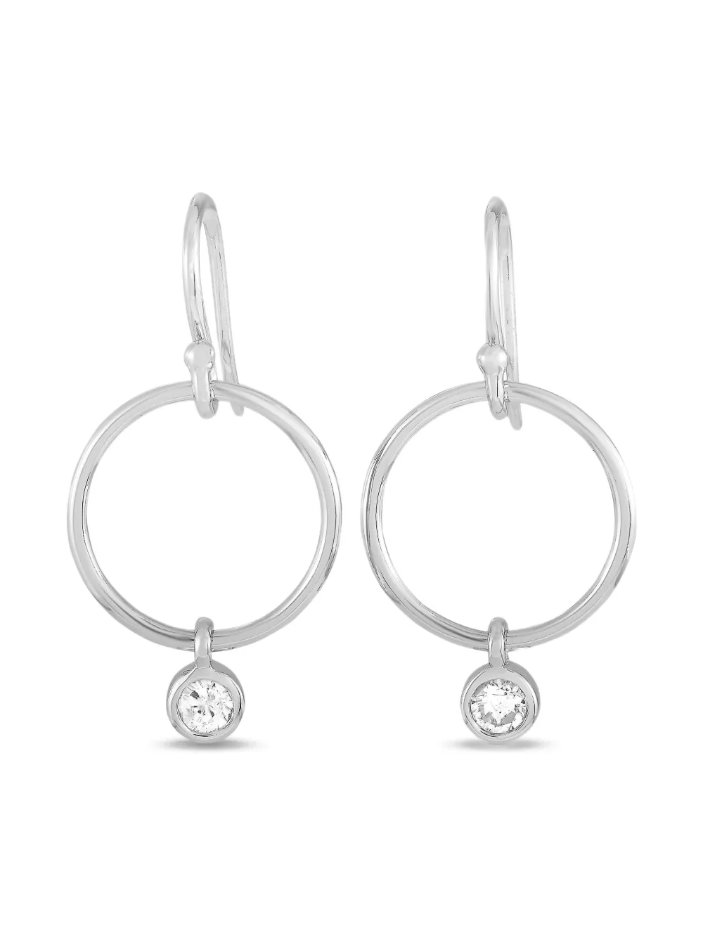 LB Exclusive ダイヤモンド ピアス 14Kホワイトゴールド - シルバートーン LB Exclusive ダイヤモンド ピアス 14Kホワイトゴールド - シルバートーン