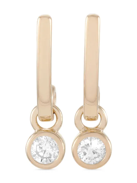 LB Exclusive 14kt yellow gold diamond earrings