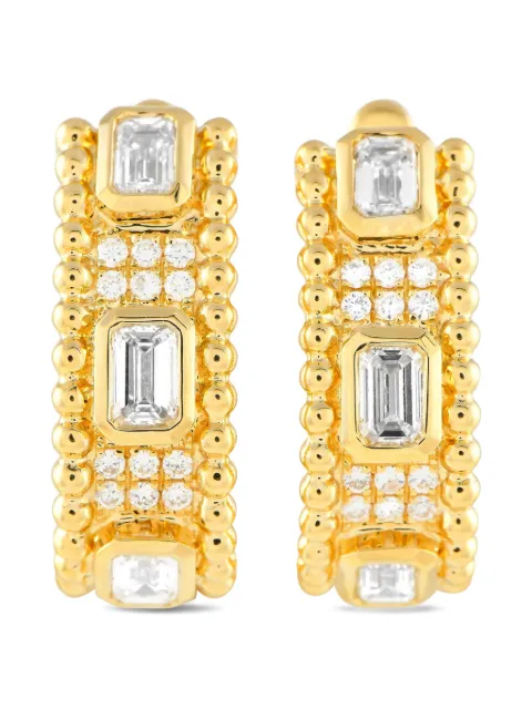 LB Exclusive aretes en oro amarillo de 18kt con diamante