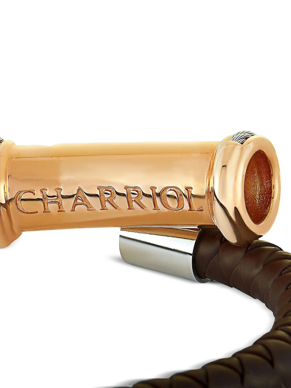 Charriol rose gold leather bracelet | Image 2