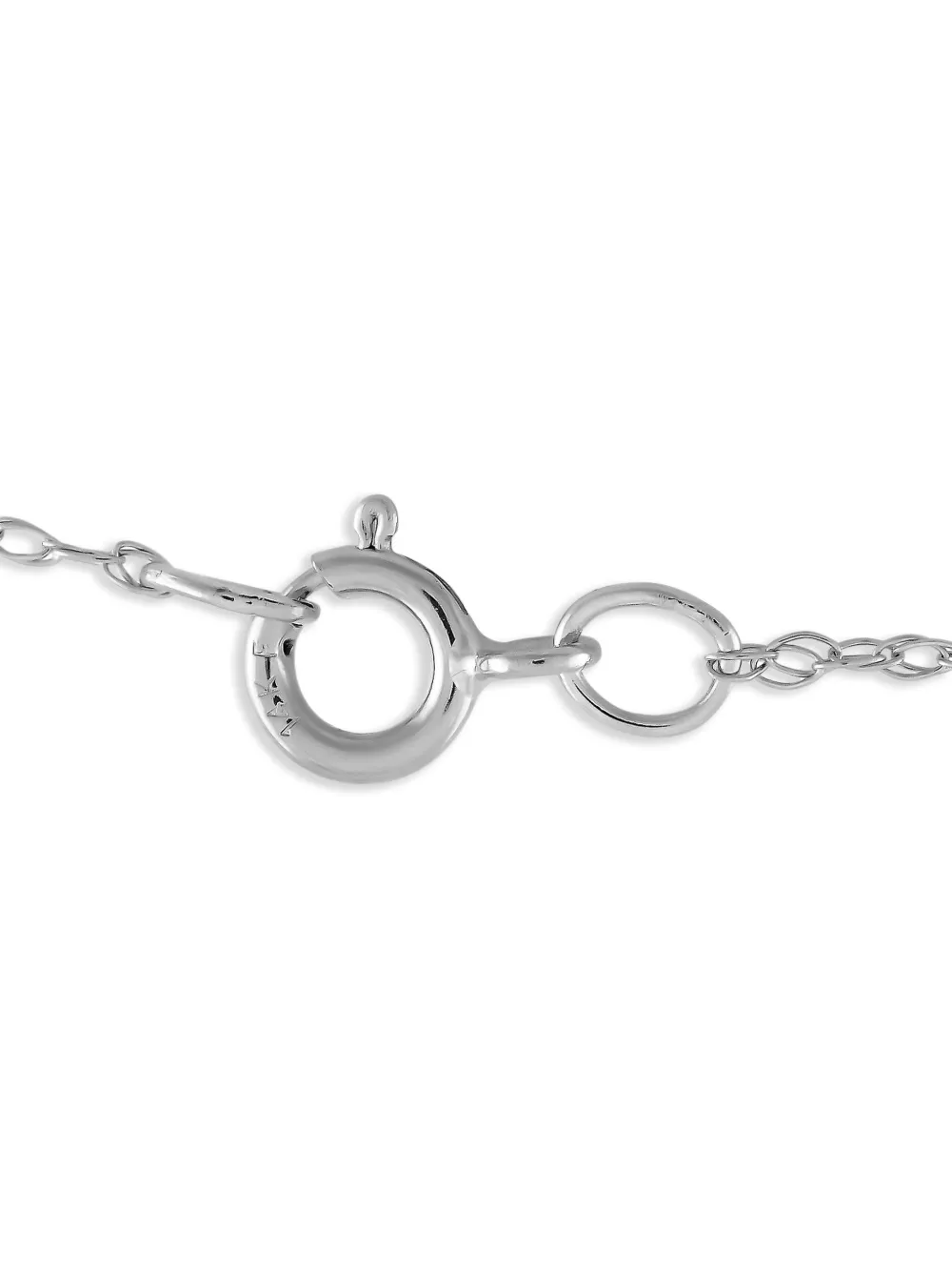 Pre-owned Lb Exclusive 14k White Gold Diamond And Ruby Necklace Pd4-16318wru In Silver