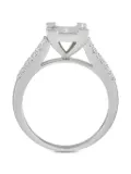 LB Exclusive 14kt white gold square diamond ring