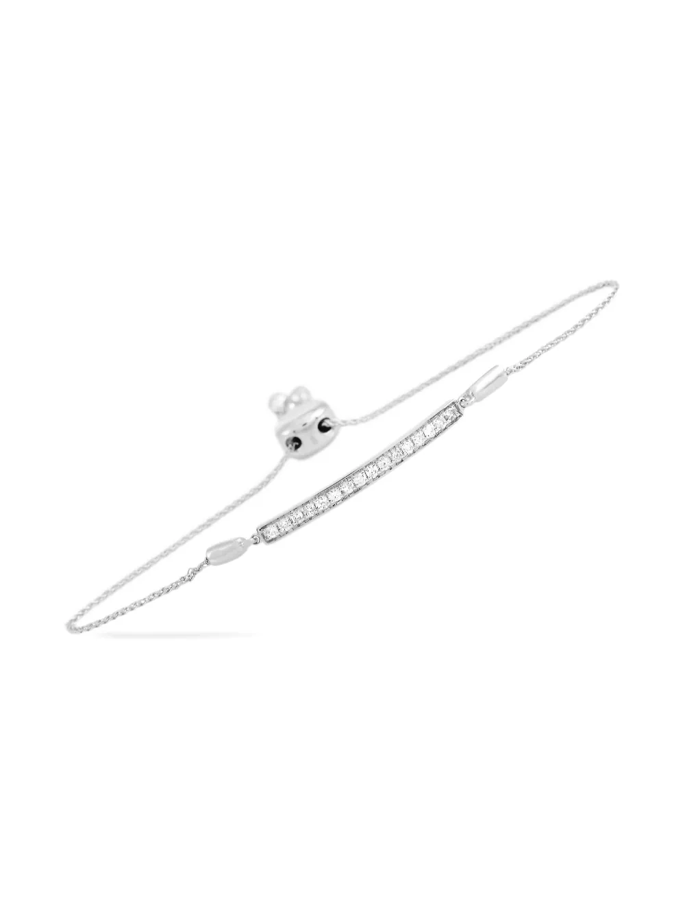 LB Exclusive 14kt white gold Bar diamond bracelet - ゴールドトーン LB Exclusive 14kt white gold Bar diamond bracelet - ゴールドトーン