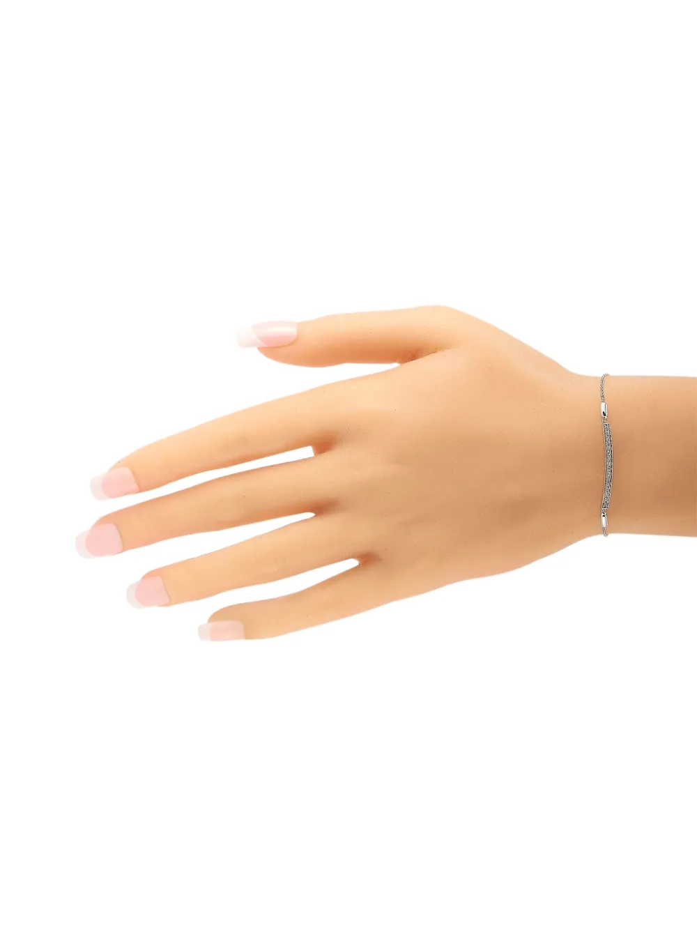 LB Exclusive 14kt white gold Bar diamond bracelet | Pre-Owned | Image 2