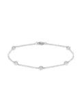 LB Exclusive 14K white gold diamond bracelet - Silver