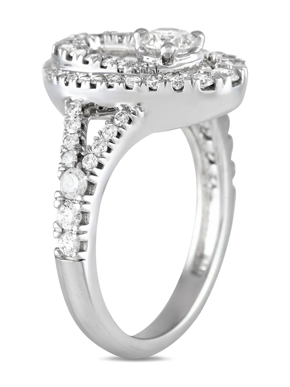 LB Exclusive 14kt white gold diamond ring - ゴールドトーン LB Exclusive 14kt white gold diamond ring - ゴールドトーン