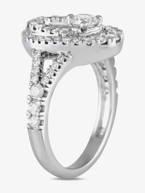 LB Exclusive 14kt Weißgoldring mit Diamanten