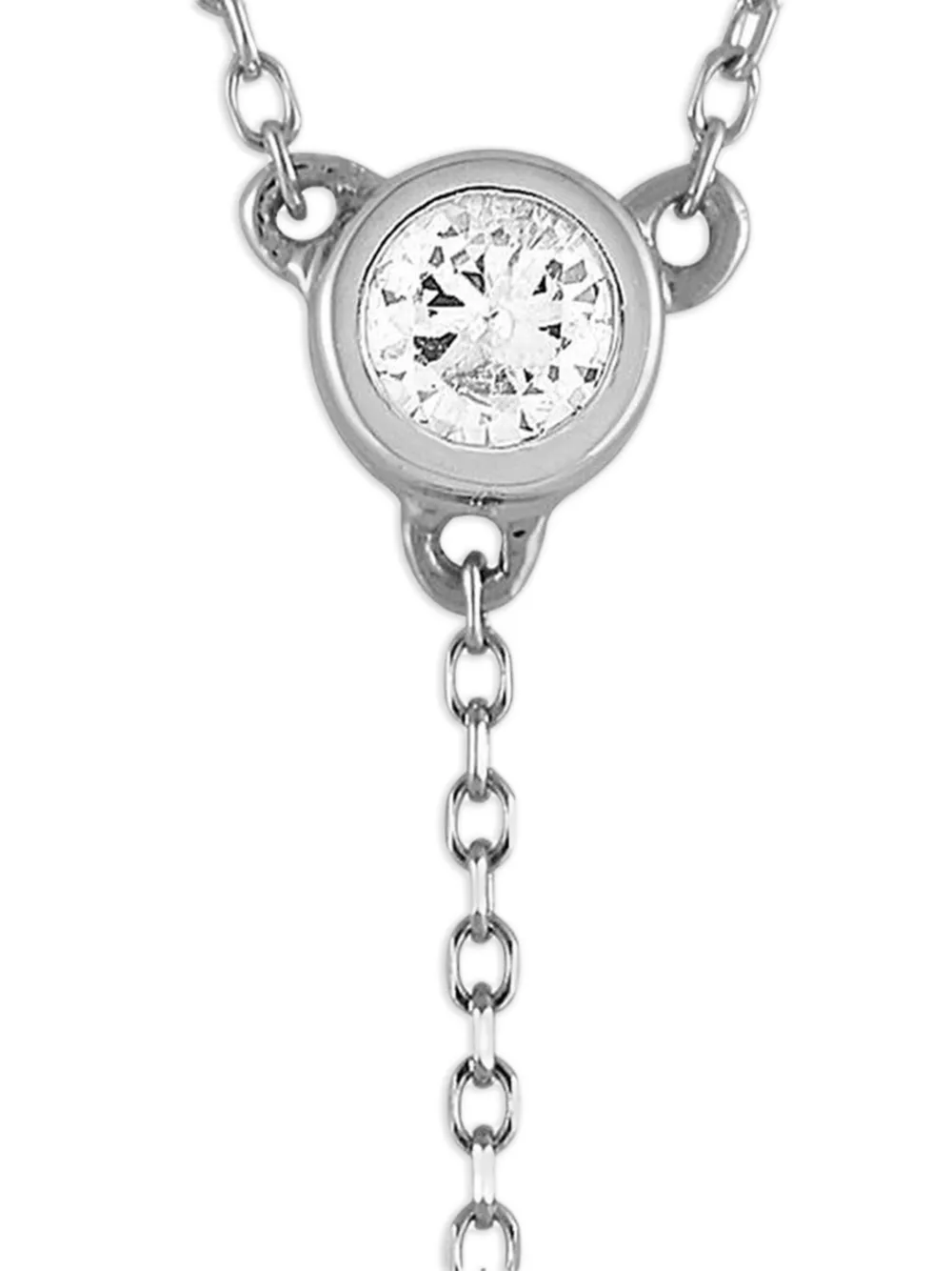 LB Exclusive 14K white gold diamond necklace | Image 2