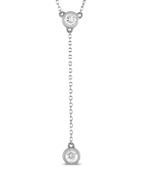 LB Exclusive 14K white gold diamond necklace