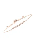 LB Exclusive 14K rose gold diamond bar bracelet
