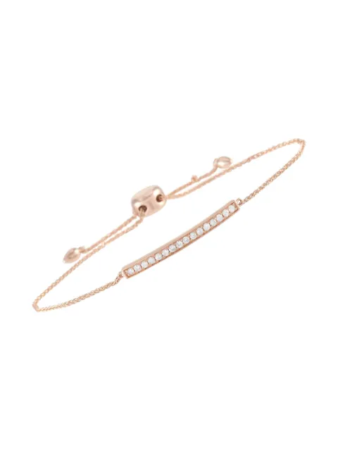 LB Exclusive 14K rose gold diamond bar bracelet