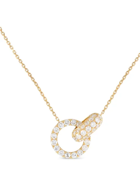 LB Exclusive pre-owned 18K yellow gold diamond necklace