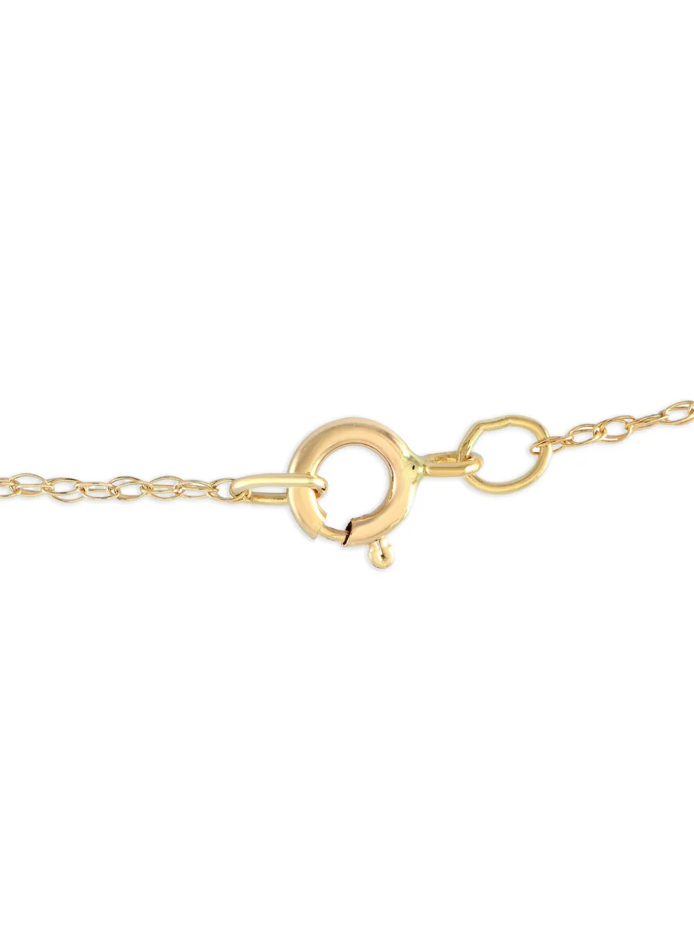 LB Exclusive 14K yellow gold garnet and diamond necklace | Image 2