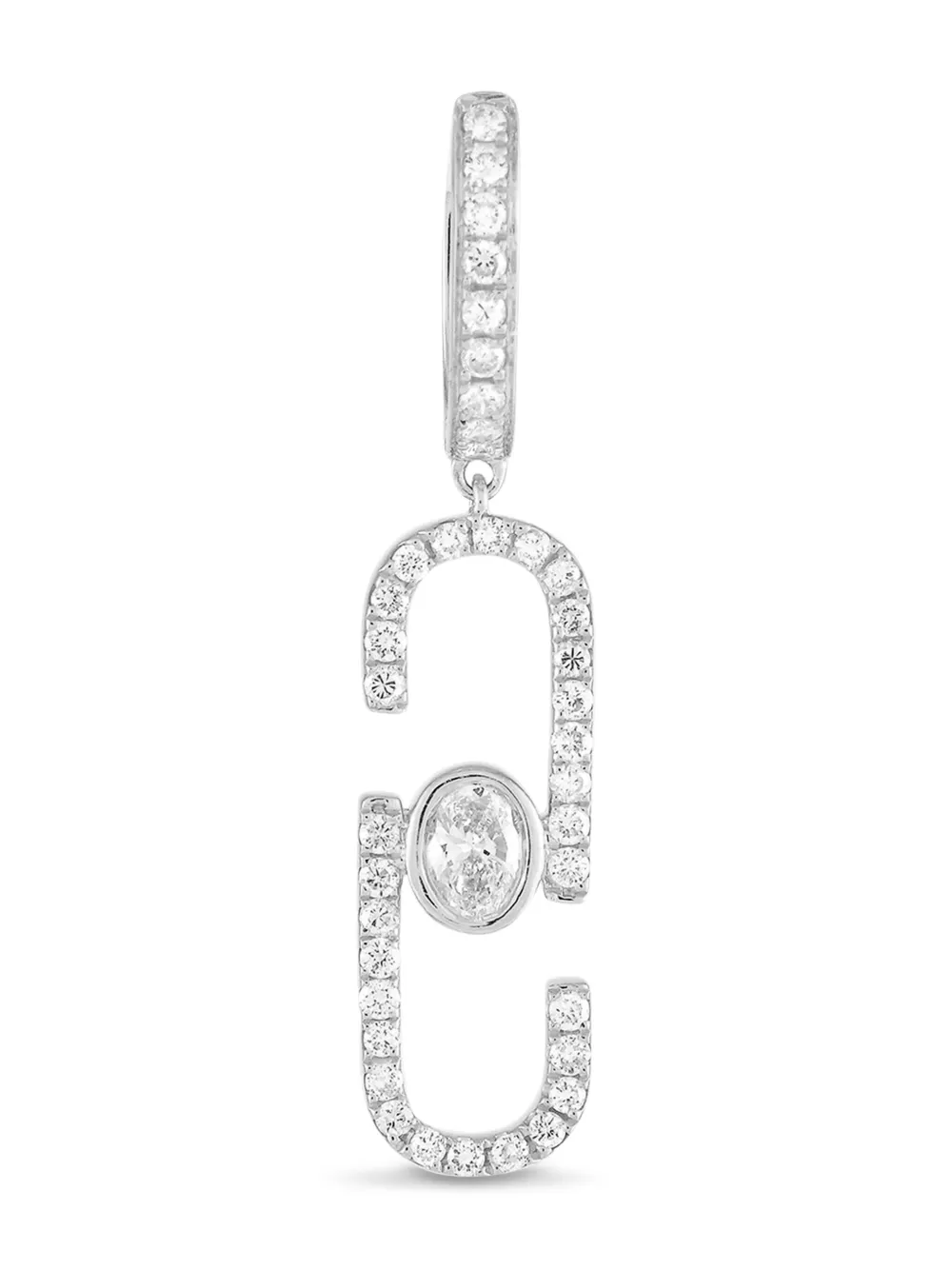LB Exclusive 18K white gold diamond earrings | Image 2