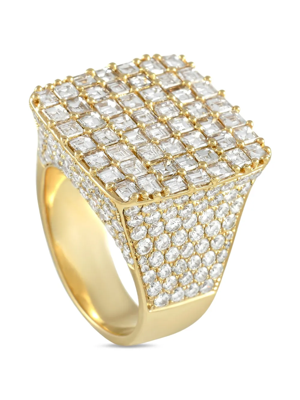 Pre-owned Lb Exclusive 14k Yellow Gold Diamond Ring