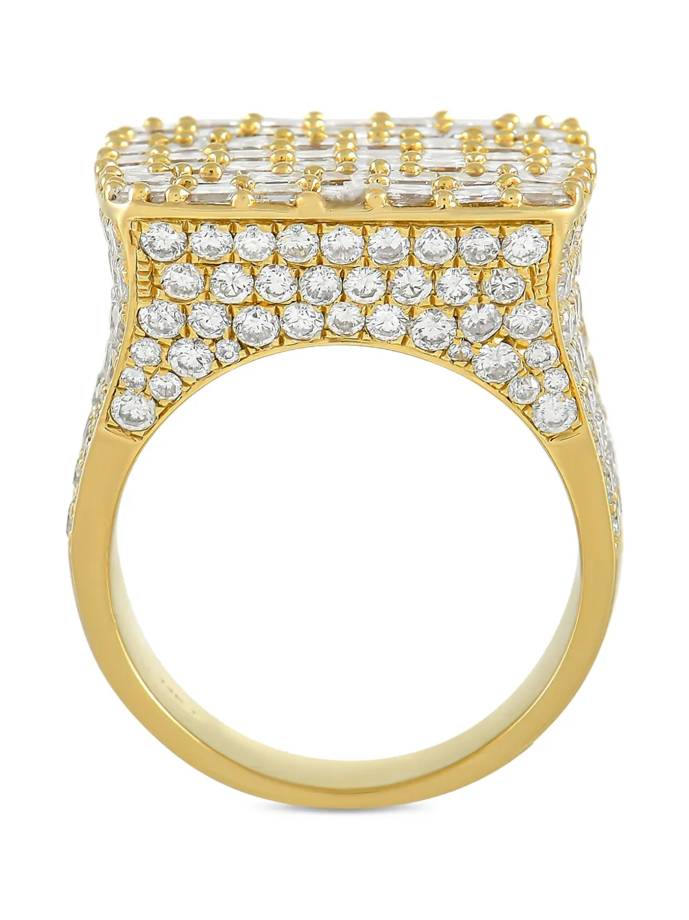Pre-owned Lb Exclusive 14k Yellow Gold Diamond Ring