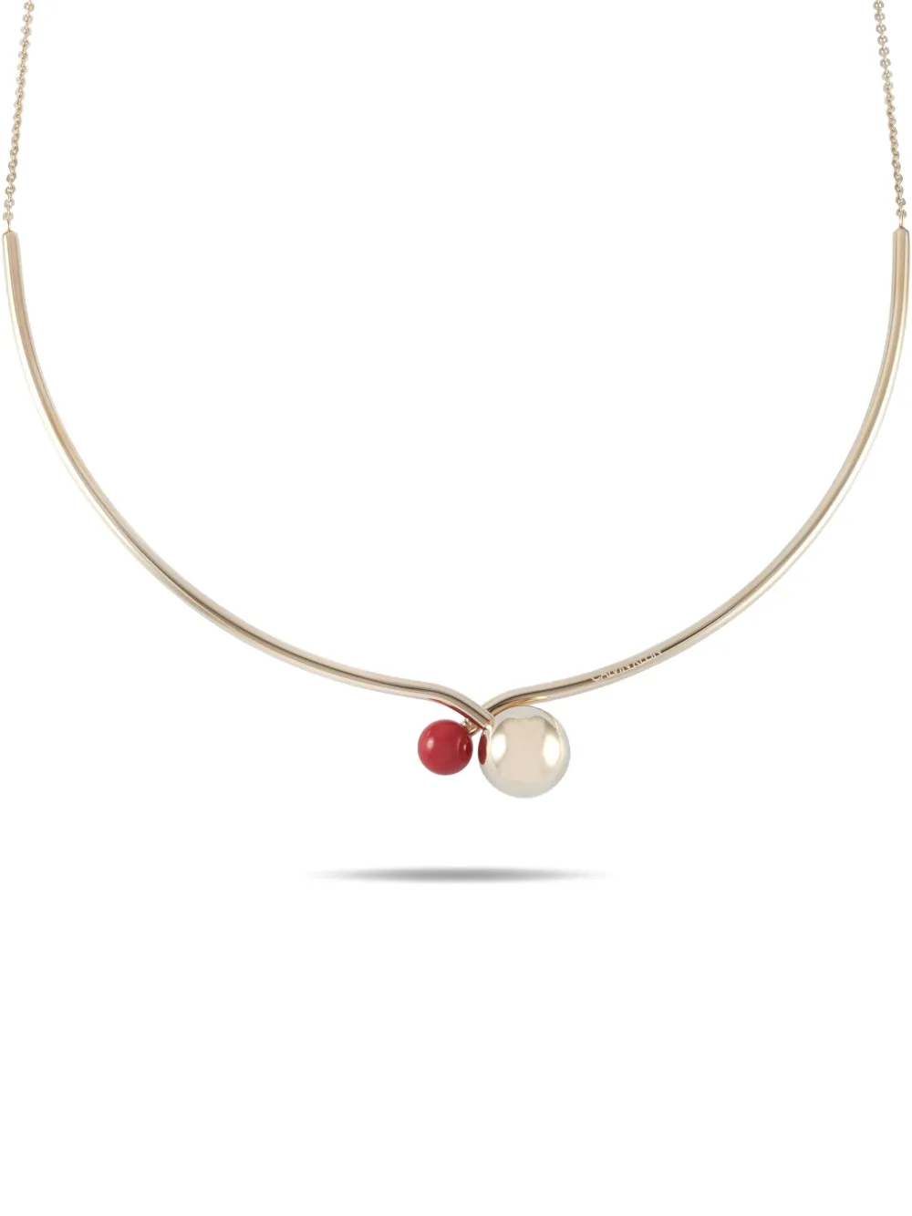 Calvin Klein Vintage sphere-design necklace | Pink | Image 1