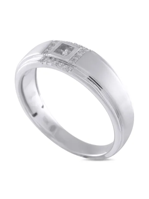 LB Exclusive anillo en oro blanco de 10kt con diamante de archivo