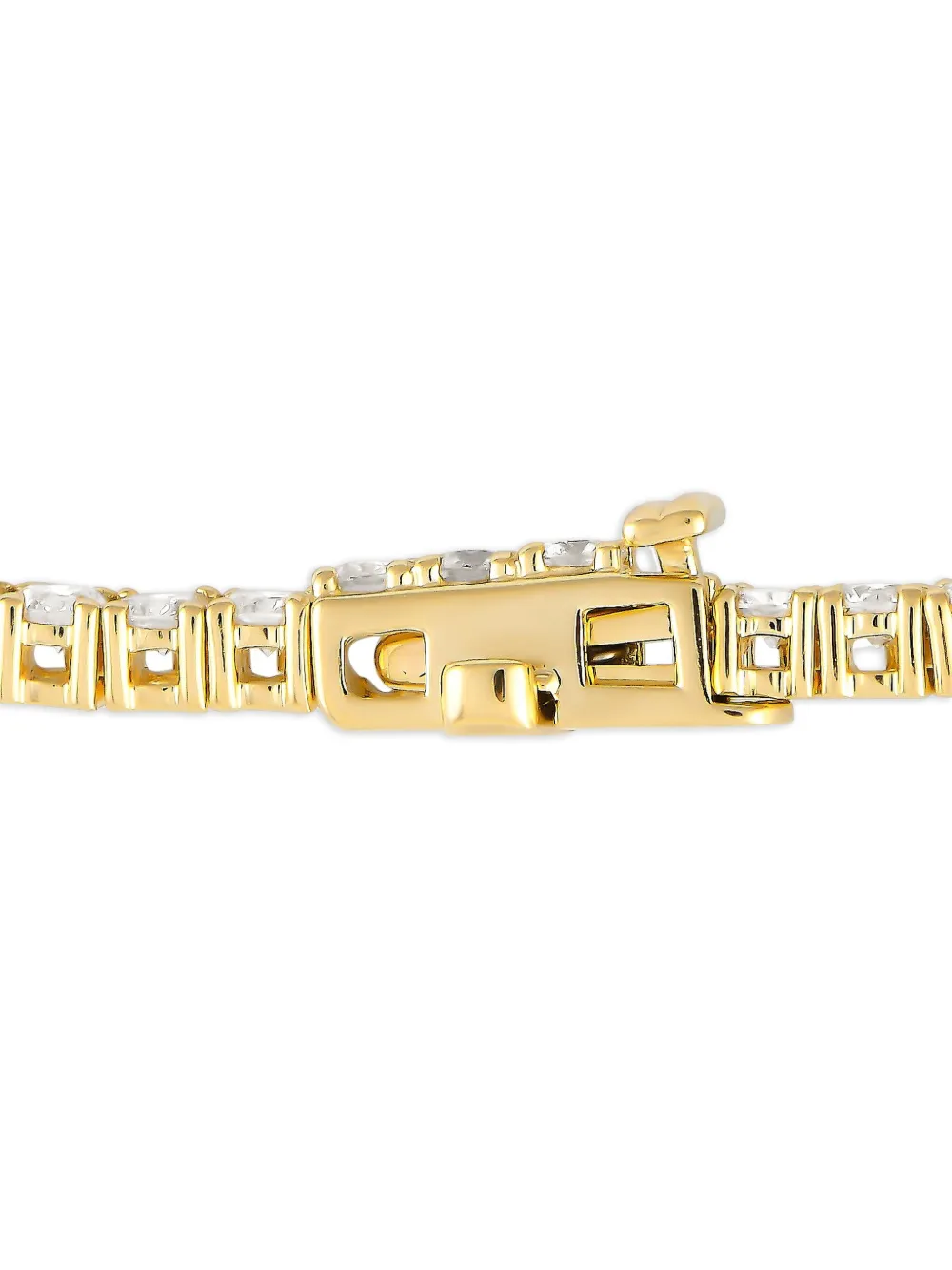 LB Exclusive 14K yellow gold Tennis diamond necklace | Image 2