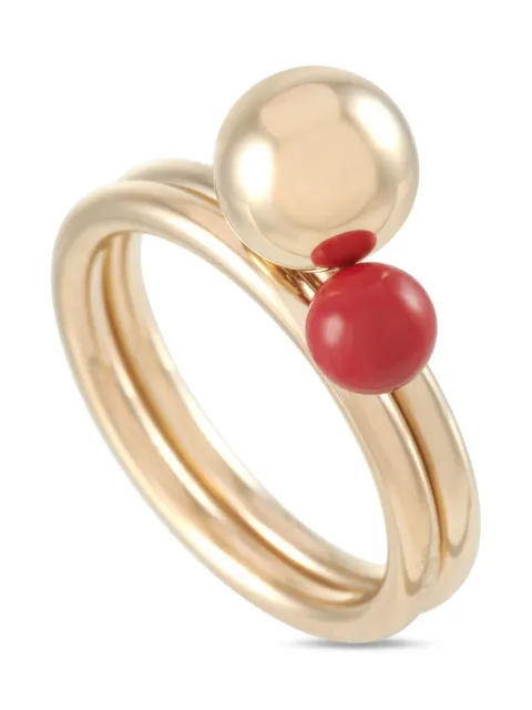Calvin Klein Vintage Bubbly Champagne rings (set of two)