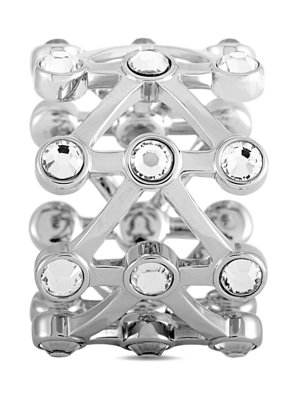 Swatch Vintage crystal-embellished ring - シルバートーン Swatch Vintage crystal-embellished ring - シルバートーン