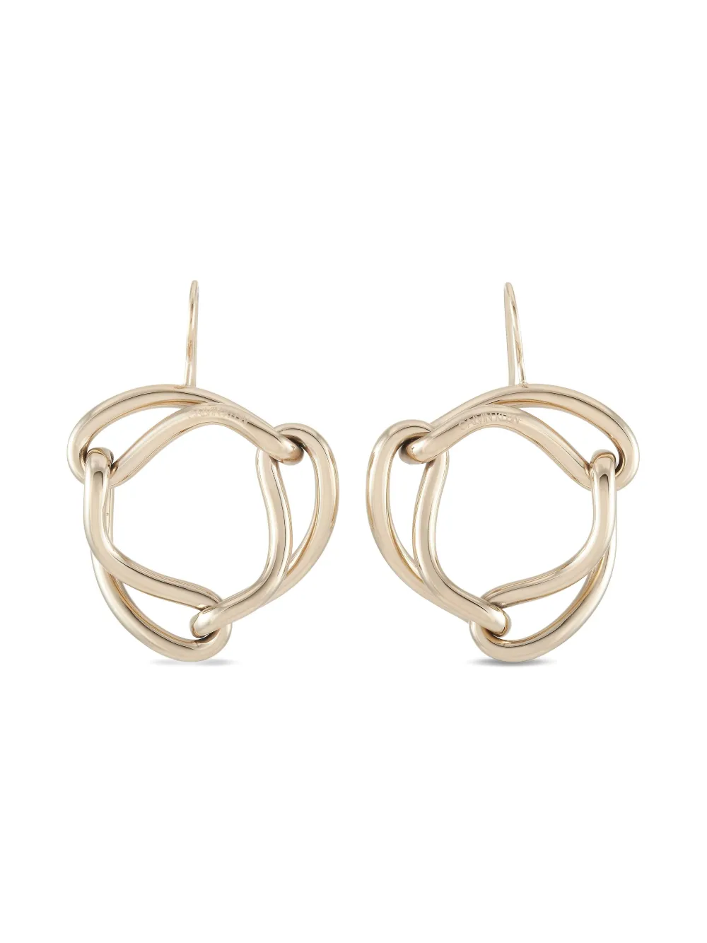 Calvin Klein Vintage knot-detailing earrings | Gold | Image 1
