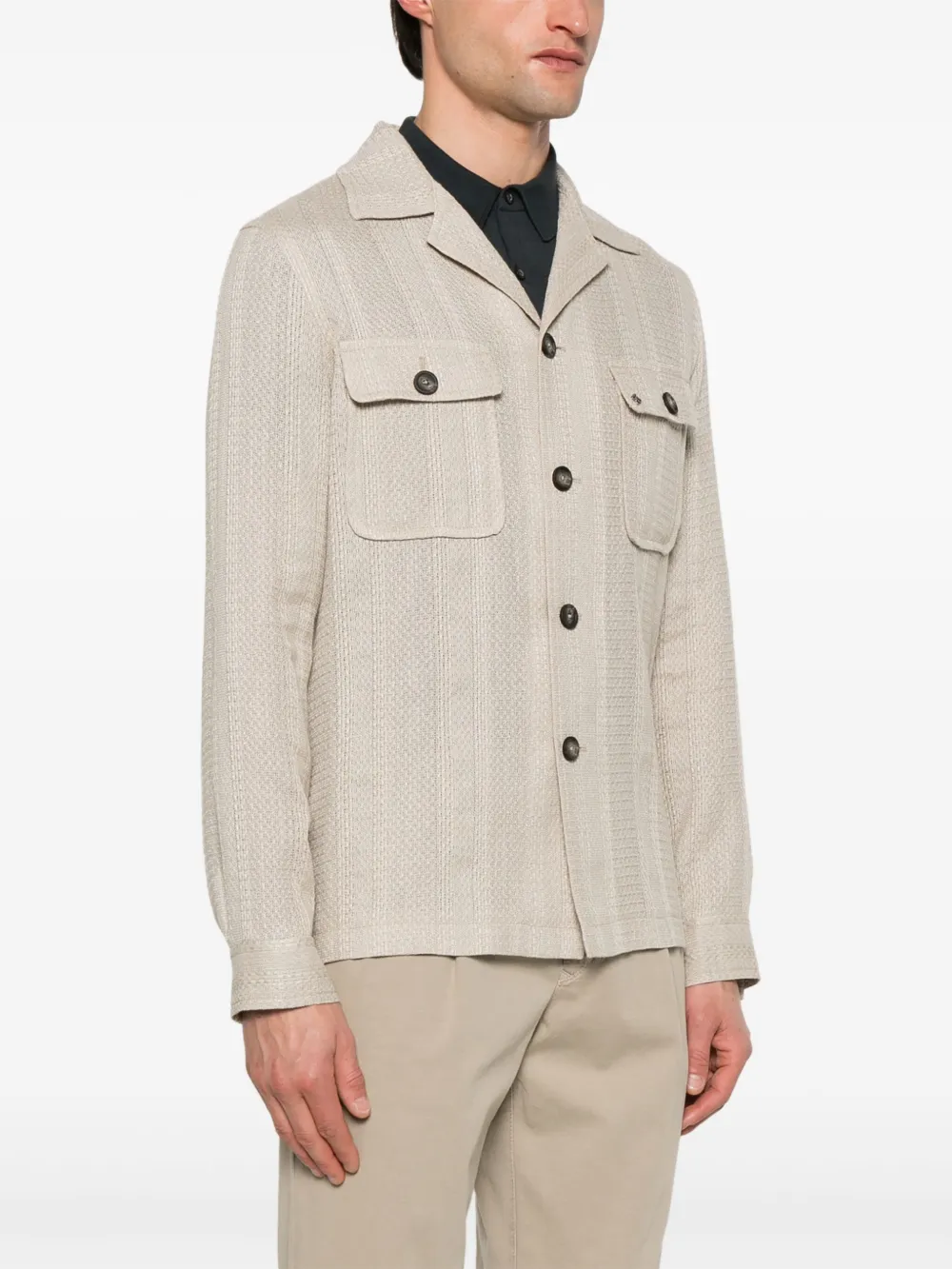 Tagliatore Barrow shirtjack Beige