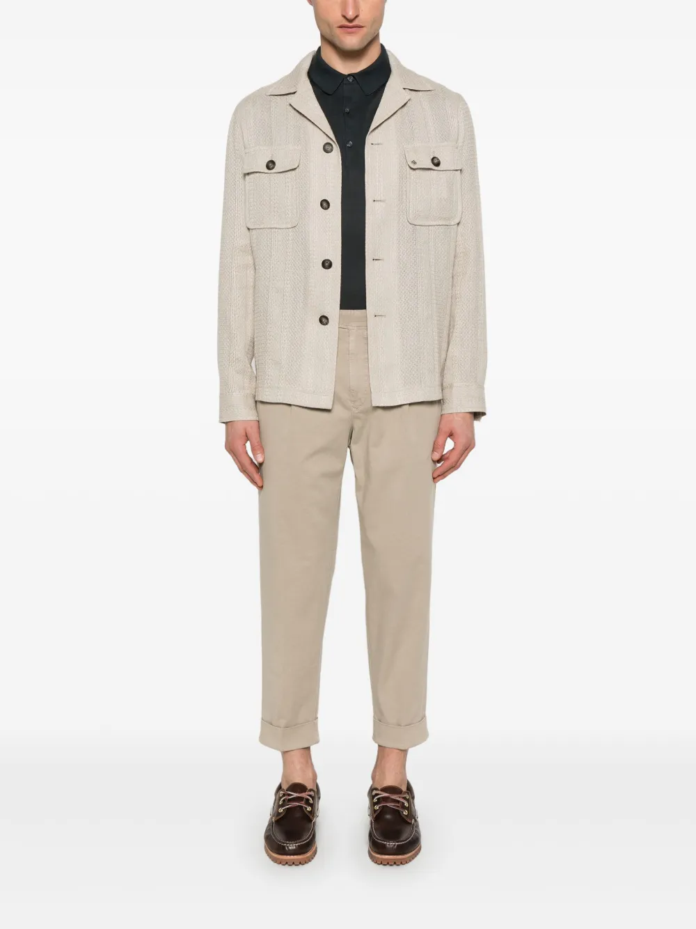 Tagliatore Barrow shirtjack Beige