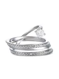 Swarovski Vintage crystal-embellished ring - Silver