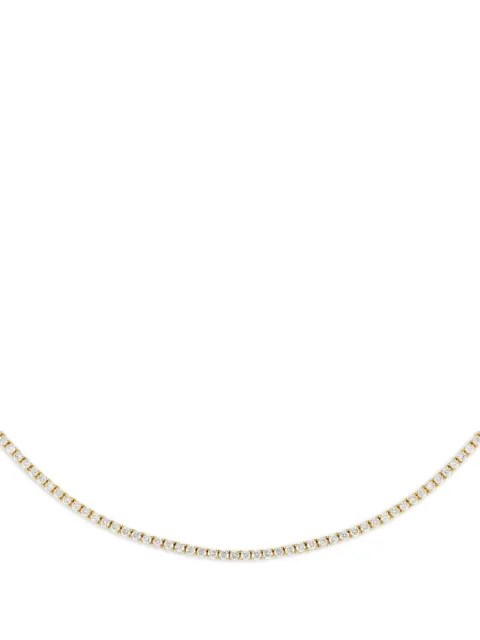 LB Exclusive 14kt yellow gold diamond tennis necklace