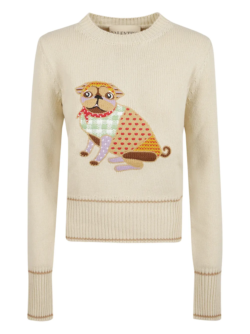 Valentino Garavani embroidered sweater - Toni neutri