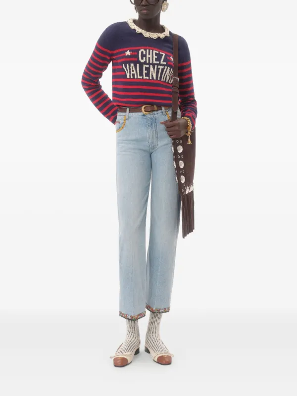 Valentino Garavani シェ セーター | ブルー | FARFETCH JP