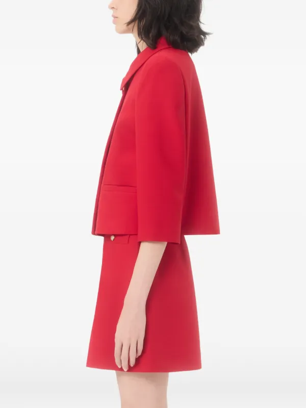 Valentino Garavani Crepe Couture Jacket | Red | FARFETCH