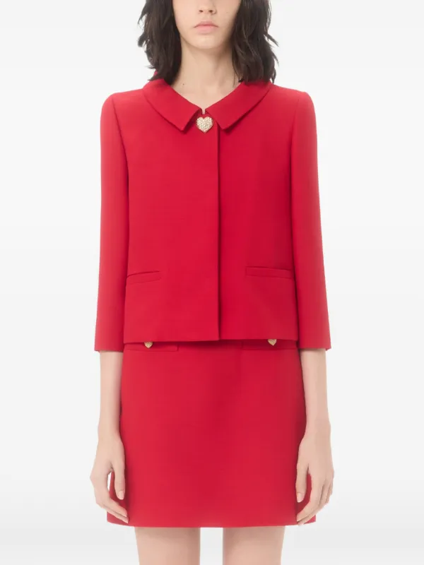 Valentino Garavani Crepe Couture Jacket | Red | FARFETCH