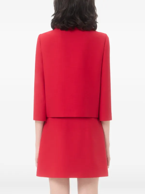 Valentino Garavani Crepe Couture Jacket | Red | FARFETCH
