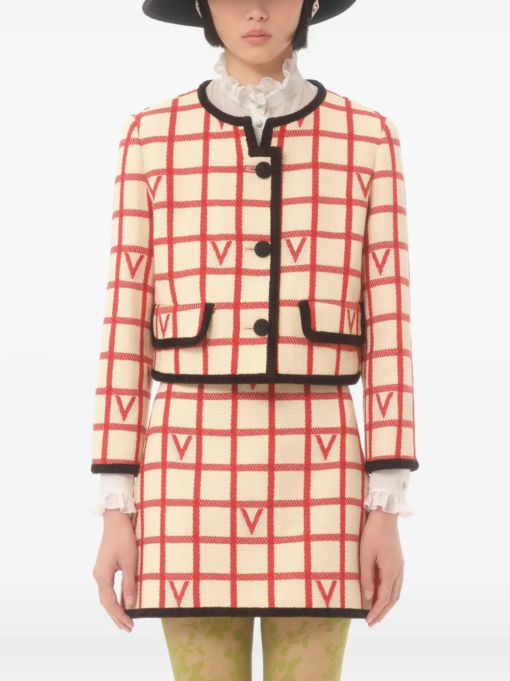 Valentino Garavani Jack verfraaid met patroon Beige