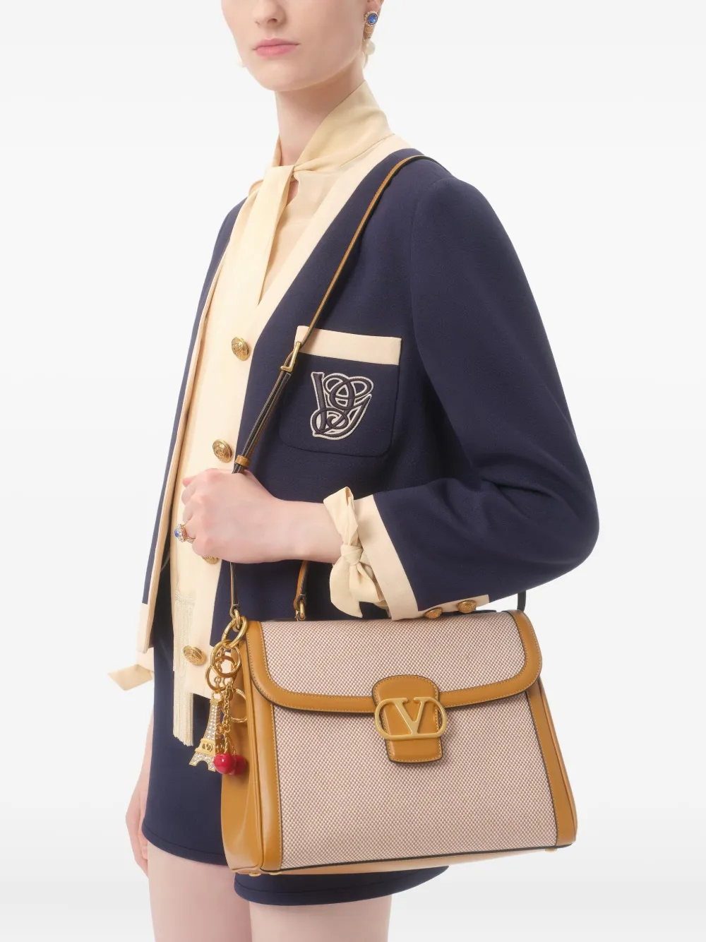 Valentino Garavani Tweekleurige blazer Blauw