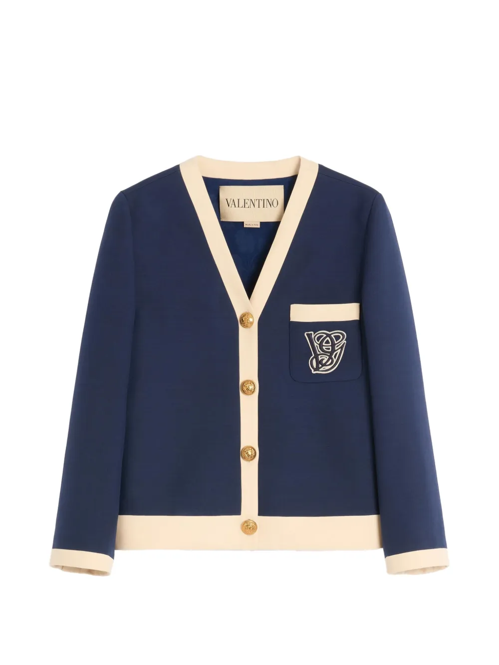 Valentino Garavani CREPE COUTURE JACKET - Blau
