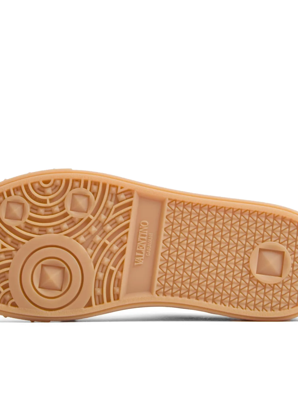 Valentino Garavani Upvillage Sneaker in Crust Leather with Nappa Calfskin Leather Band in Blue, view 5