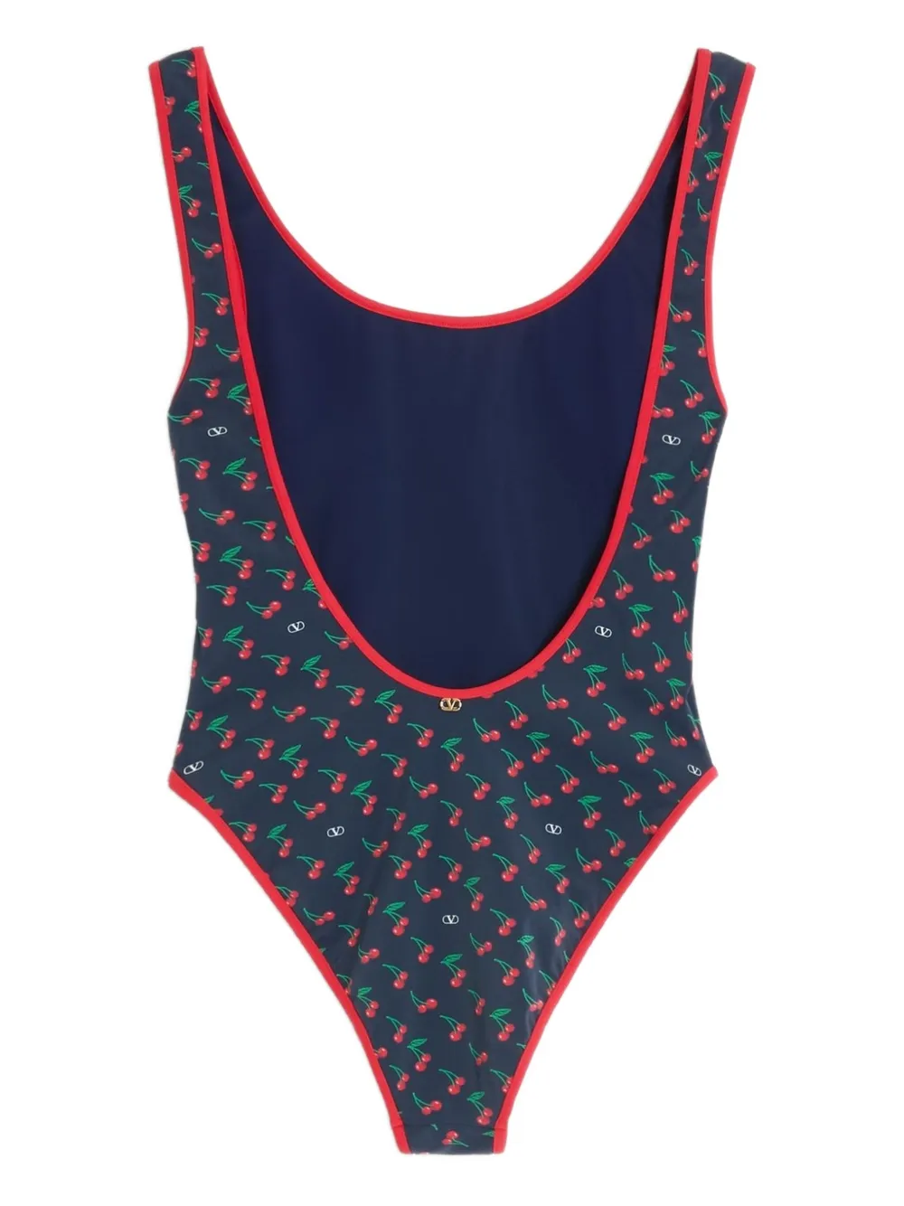 Valentino Garavani Badpak met kersenprint Blauw