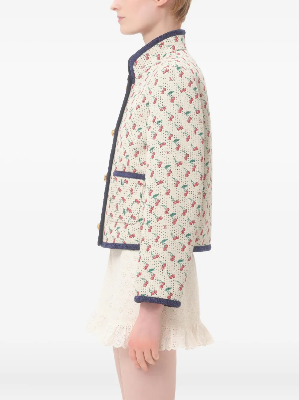 Valentino Garavani Jack met Cherrific-jacquard Beige