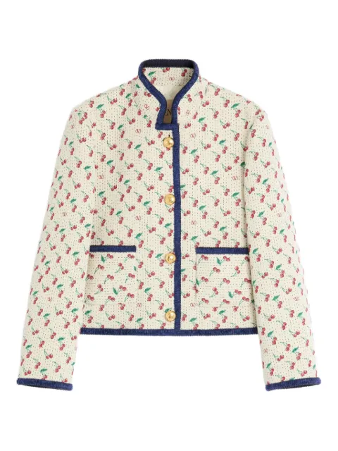 Valentino Garavani Cherrific-jacquard jacket