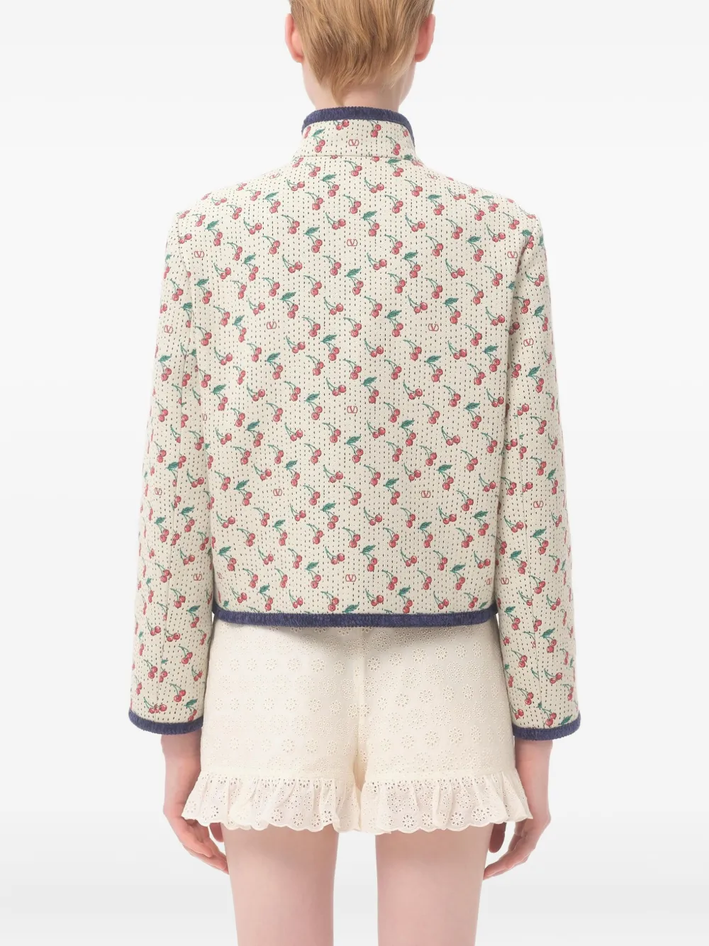 Valentino Garavani Jack met Cherrific-jacquard Beige
