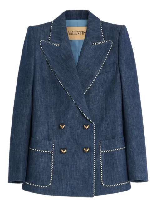 Blazer à boutonnière croisée - Valentino Garavani - Modalova