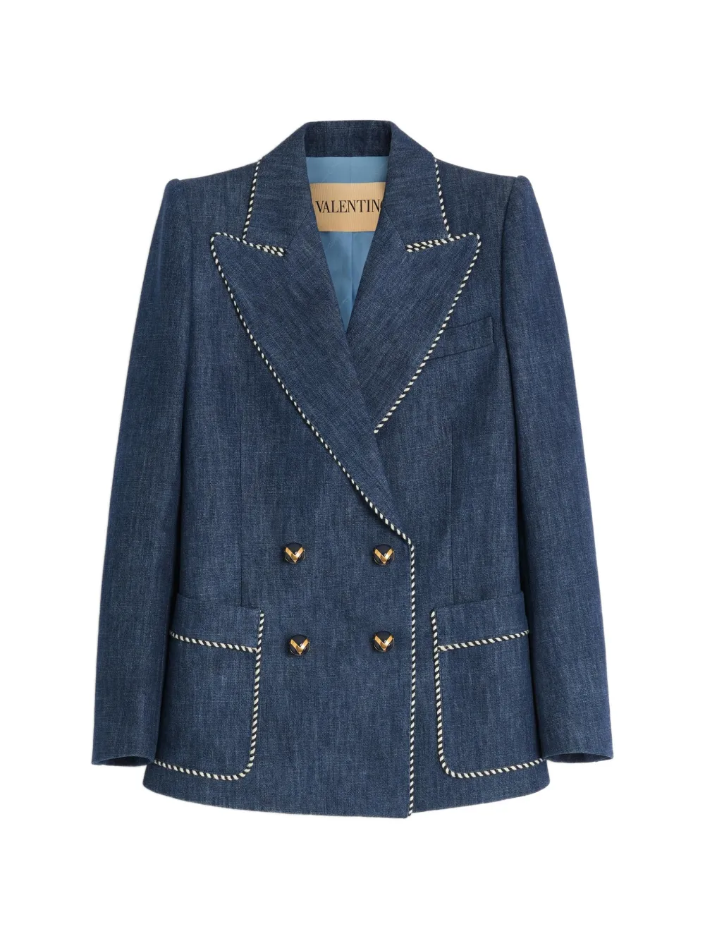 Valentino Garavani CHAMBRAY DENIM JACKET - Blu