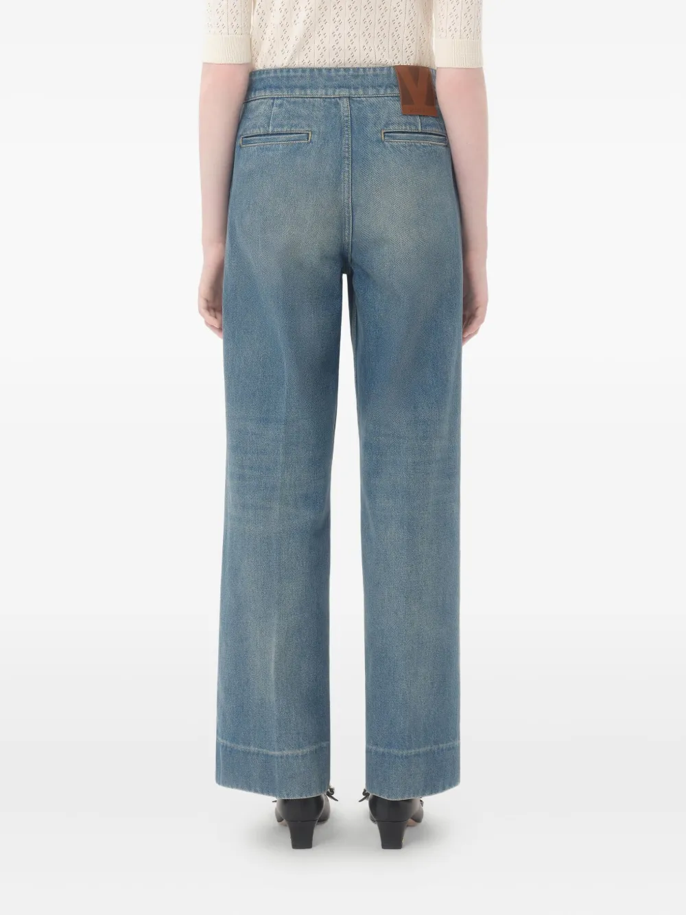 Valentino Garavani V Gold jeans Blauw