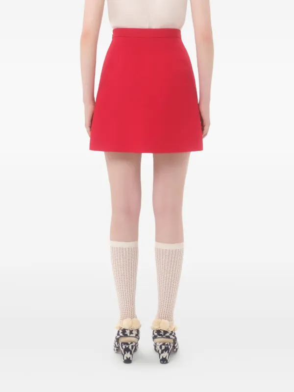 Valentino Garavani Crepe Couture ミニスカート | レッド