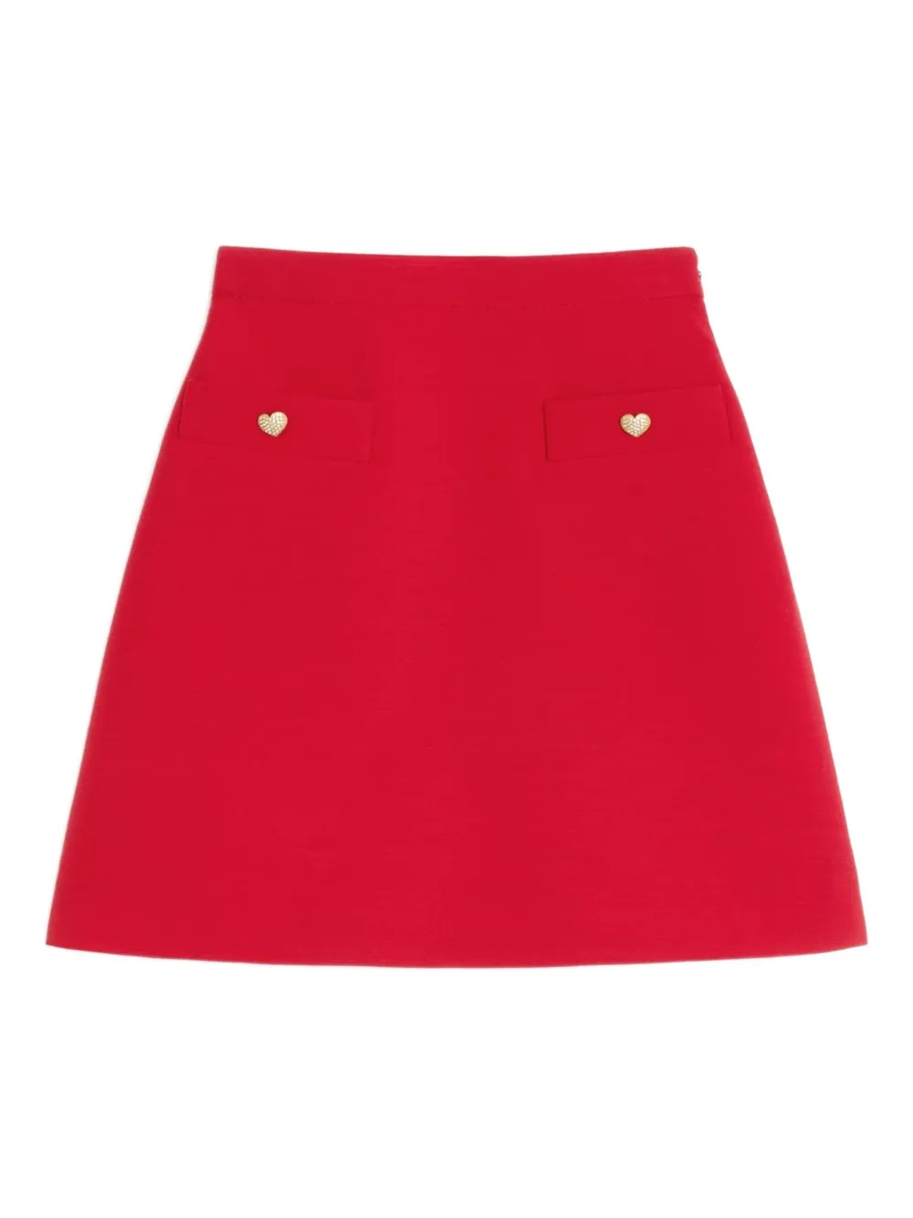 Valentino Garavani Crepe Couture midi-rok Rood
