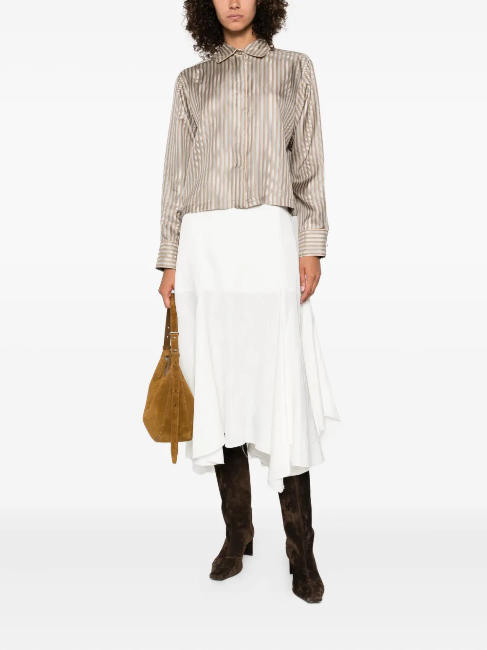 Max Mara Brama silk shirt Bruin
