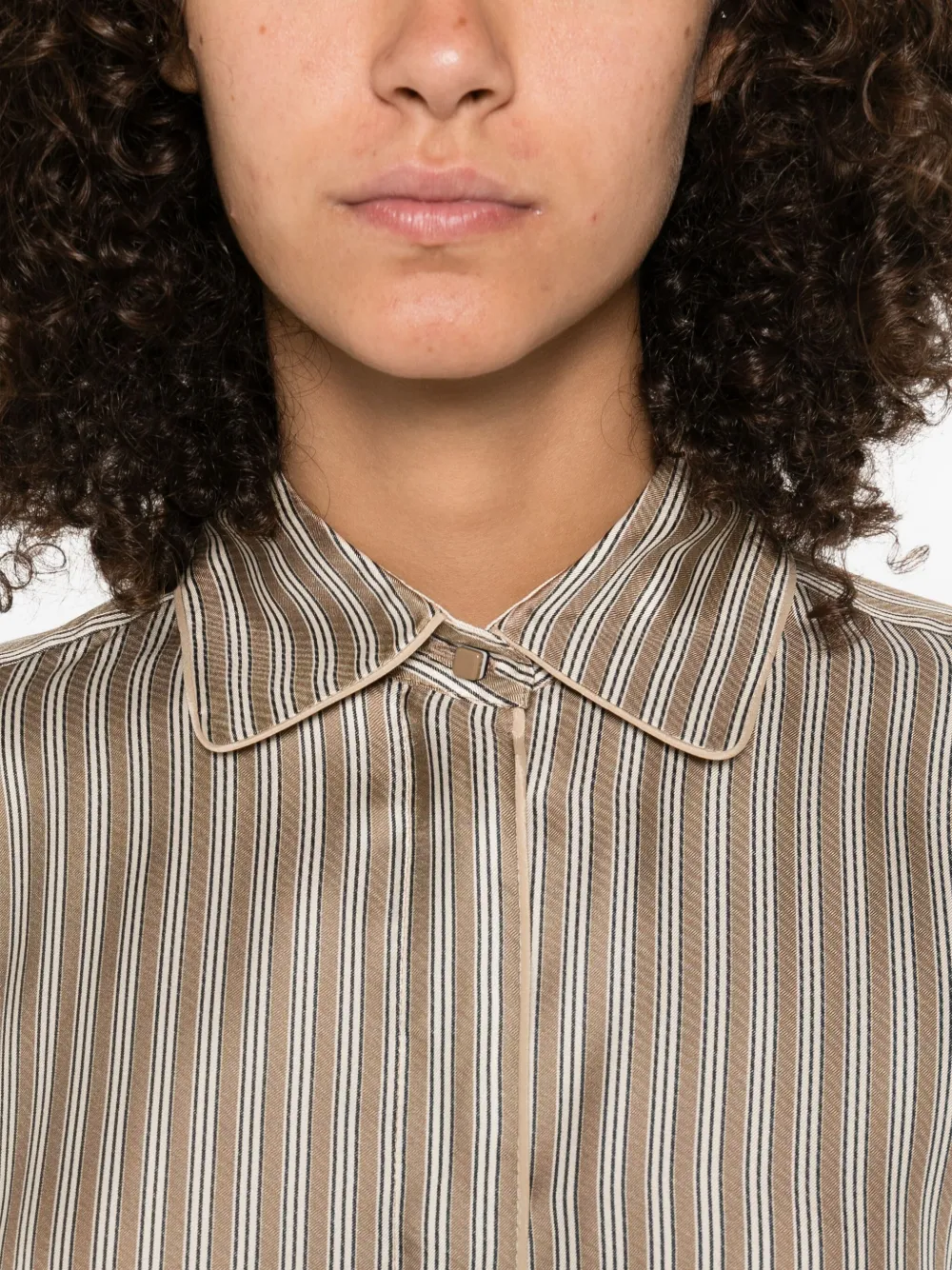 Max Mara Brama silk shirt Bruin
